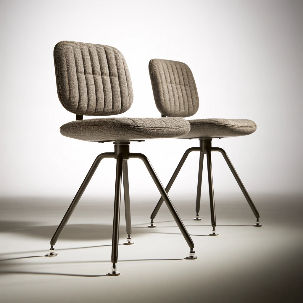 Accentfauteuil met stoffen bekleding, kleur lichtgrijs