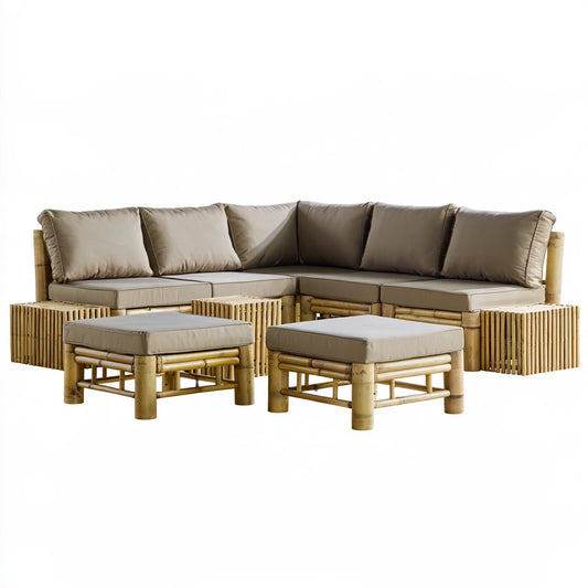 Tuinset met tafel en stoelen, kleur grijs