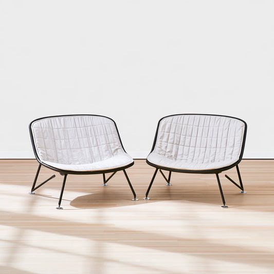 Accentfauteuil met stoffen bekleding, kleur lichtgrijs
