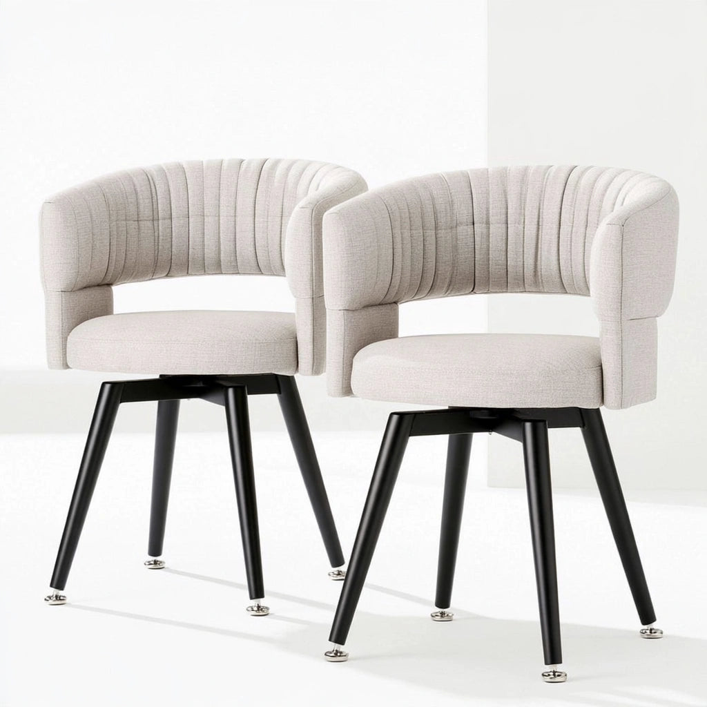 Accentfauteuil met stoffen bekleding, kleur lichtgrijs