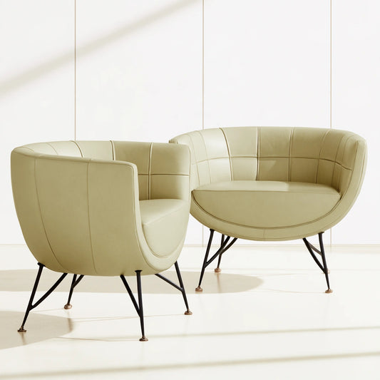 Accentfauteuil met stoffen bekleding, kleur lichtgrijs